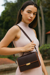 Crimson Elite Crossbody Leather Bag